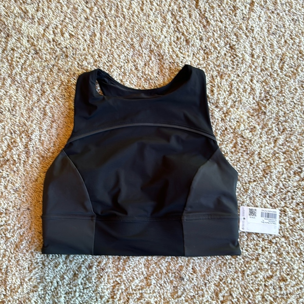 NWT black/grey Lululemon Hike to Swim Bra
